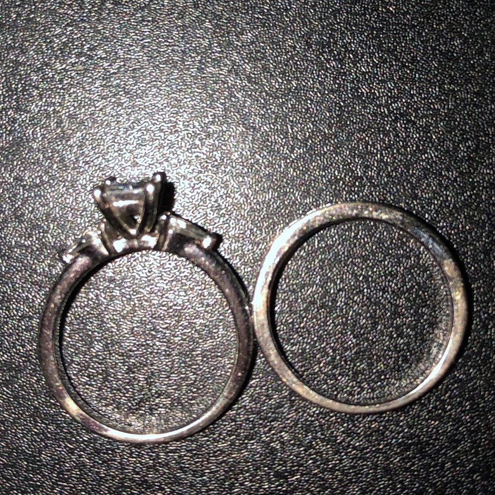 CZ Wedding Set - Picture 2 of 3